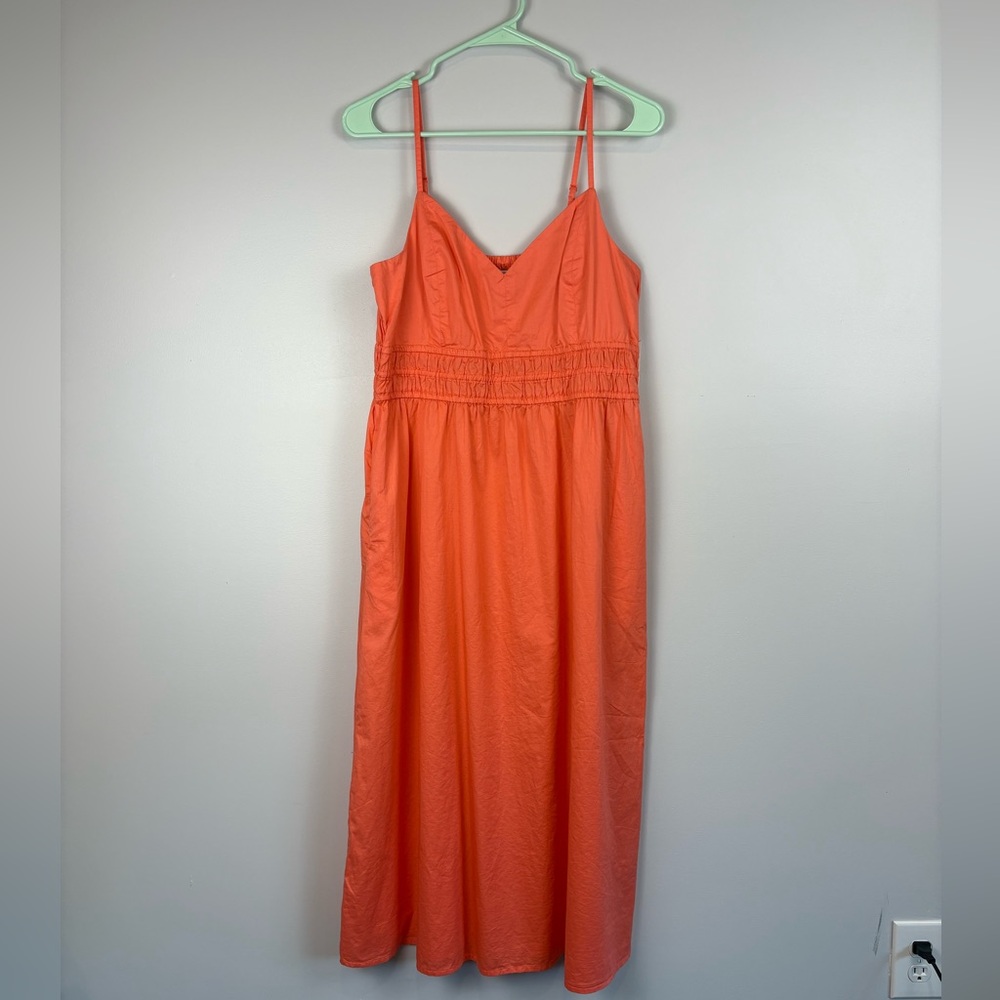 Old Navy Coral Midi Sundress